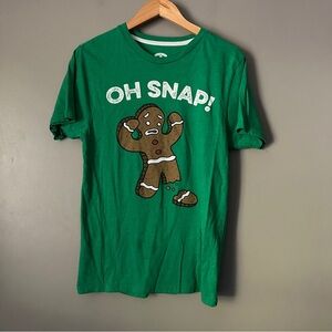 Holiday Times “oh snap” Christmas gingerbread tshirt